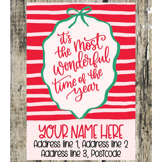 Christmas Quote Address Labels