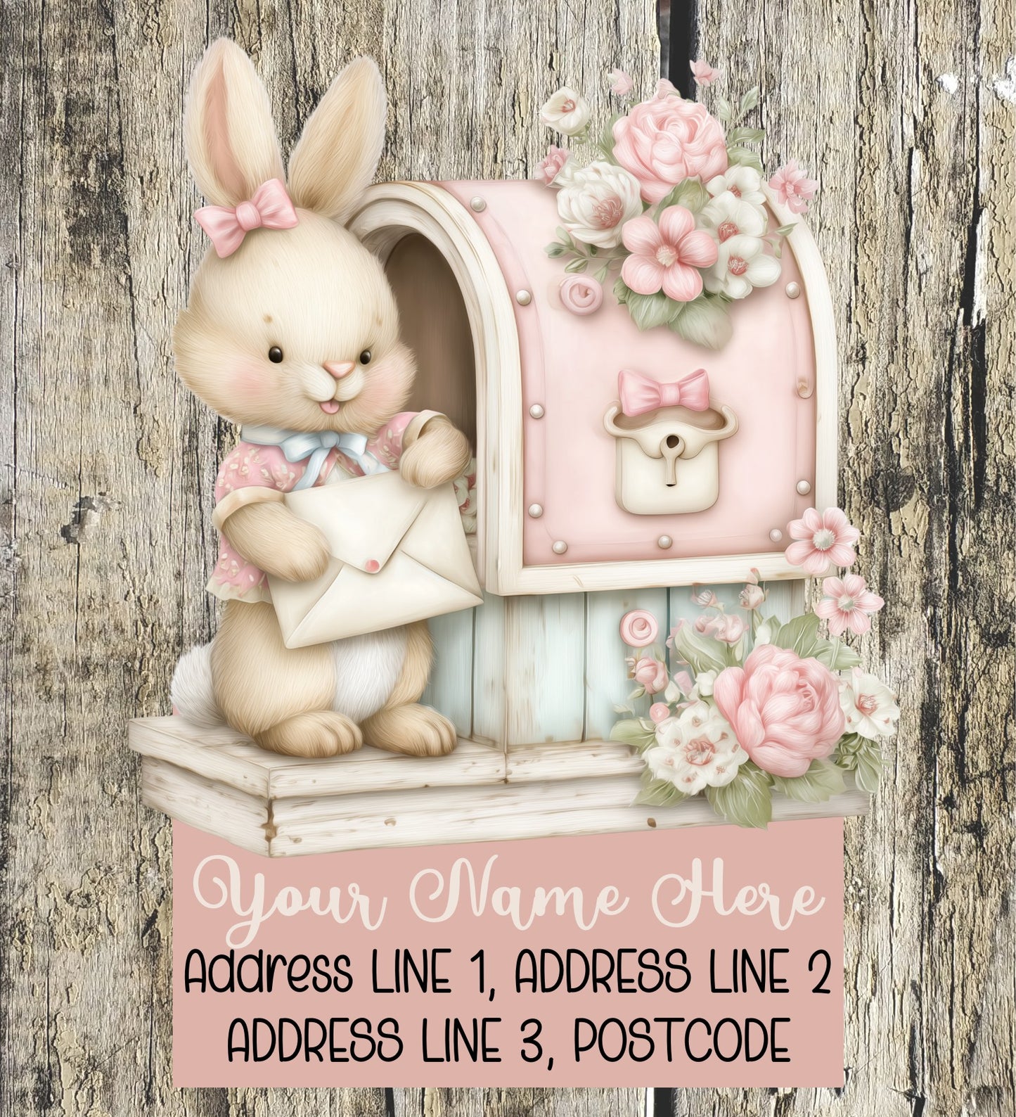Spring Bunny Mail Address Labels