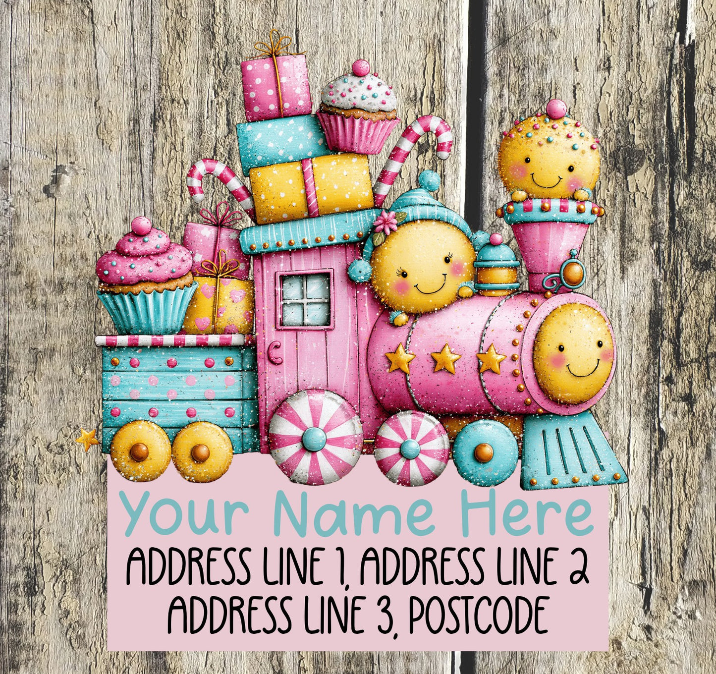 Gingerbread Candy Address Labels