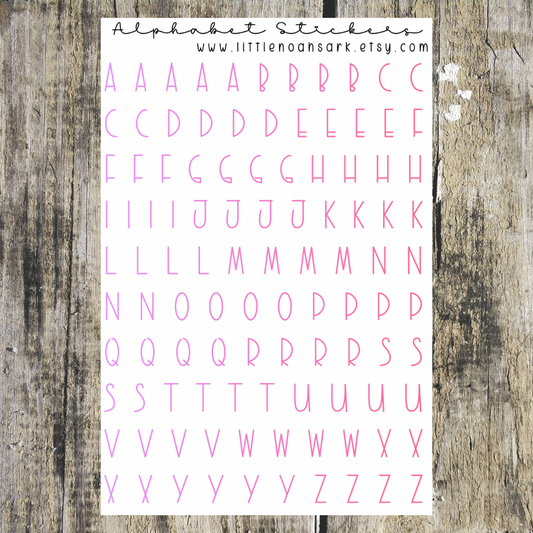 Alphabet Stickers