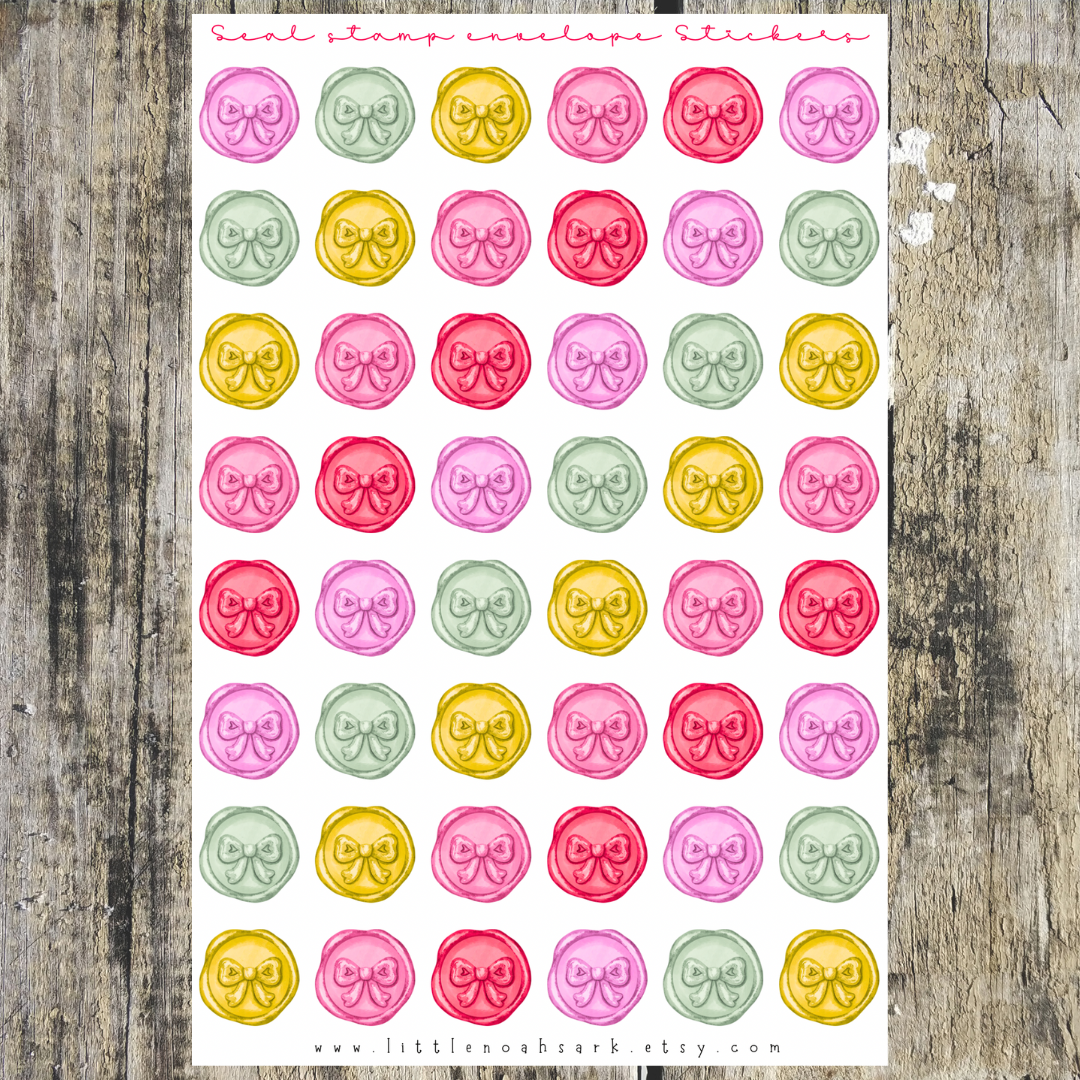 Seal Stamp Envelope Stickers