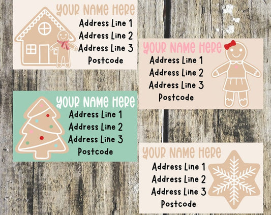 Christmas Cookie Mini Address Labels