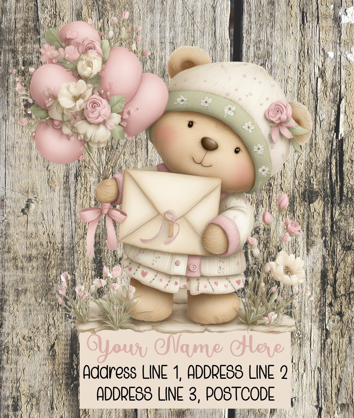 Spring Bunny Mail Address Labels