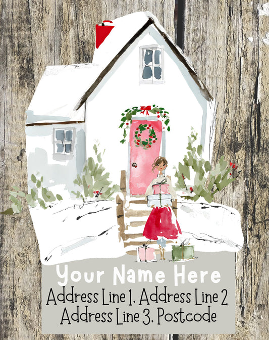 Winter Scene Christmas Address Labels