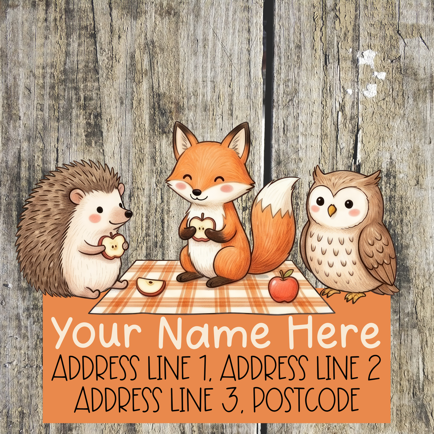 Autumn Picnic Address Labels