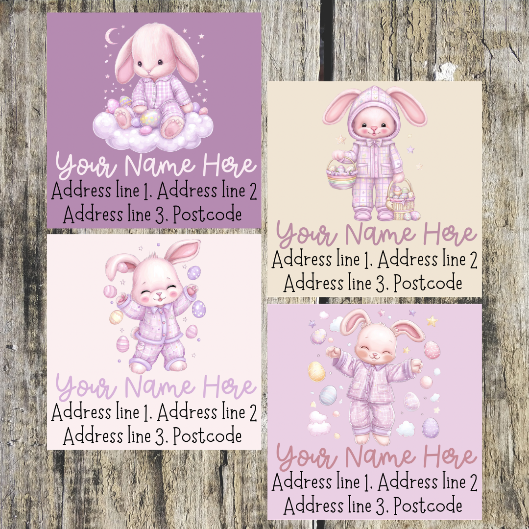 Sleepy Bunny Mixed Address Labels