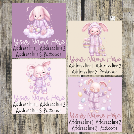 Sleepy Bunny Mixed Address Labels