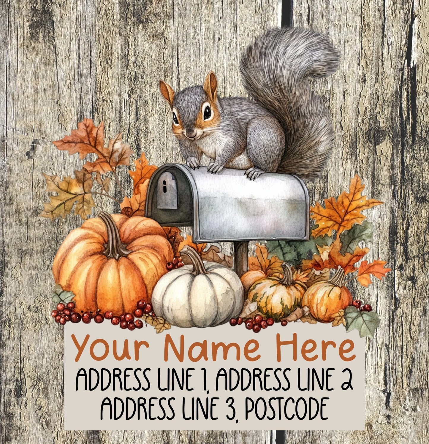 Squirrel Mail Address Labels