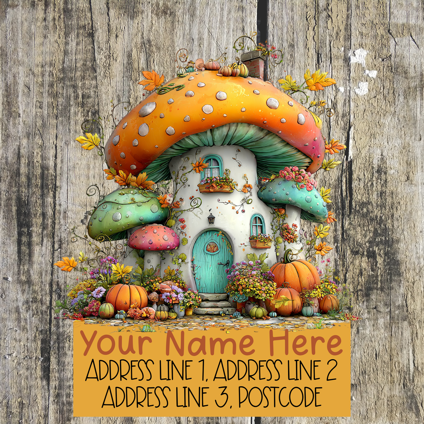 Whimsical Autumn Address Labels