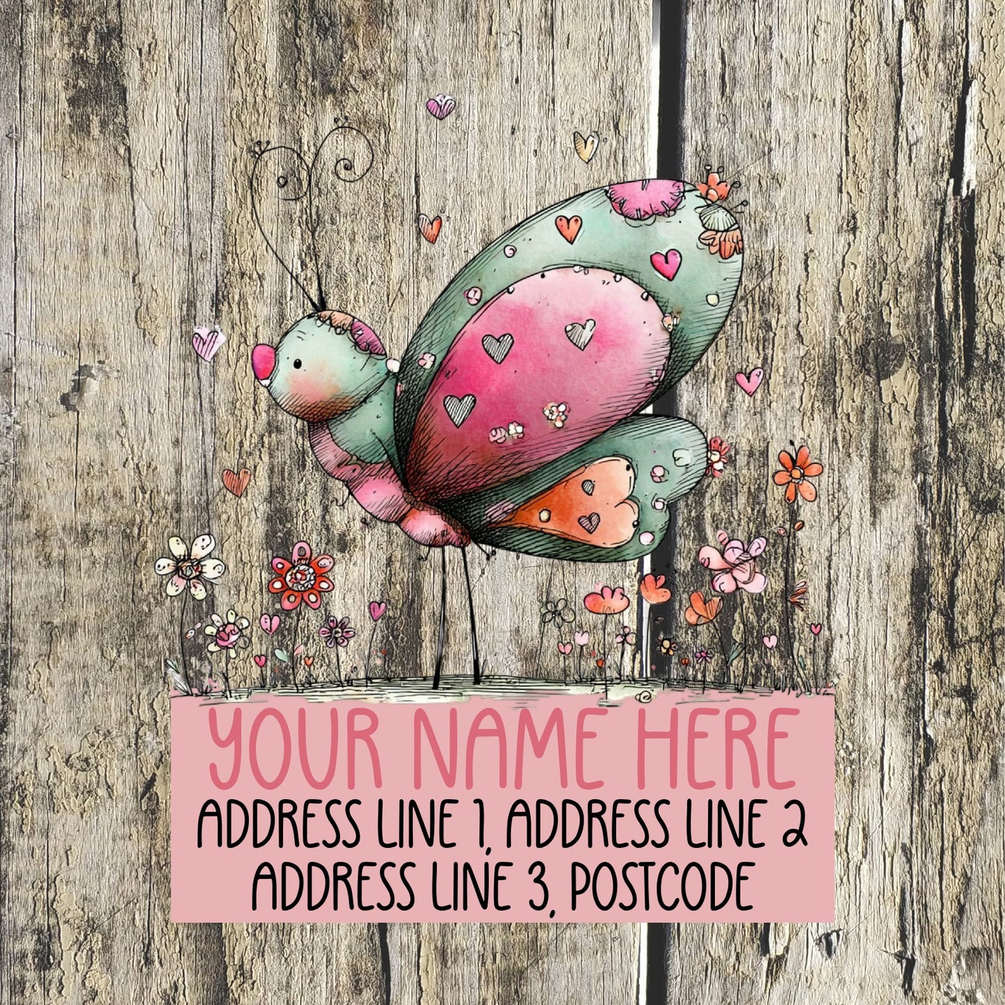 Butterfly Address Labels