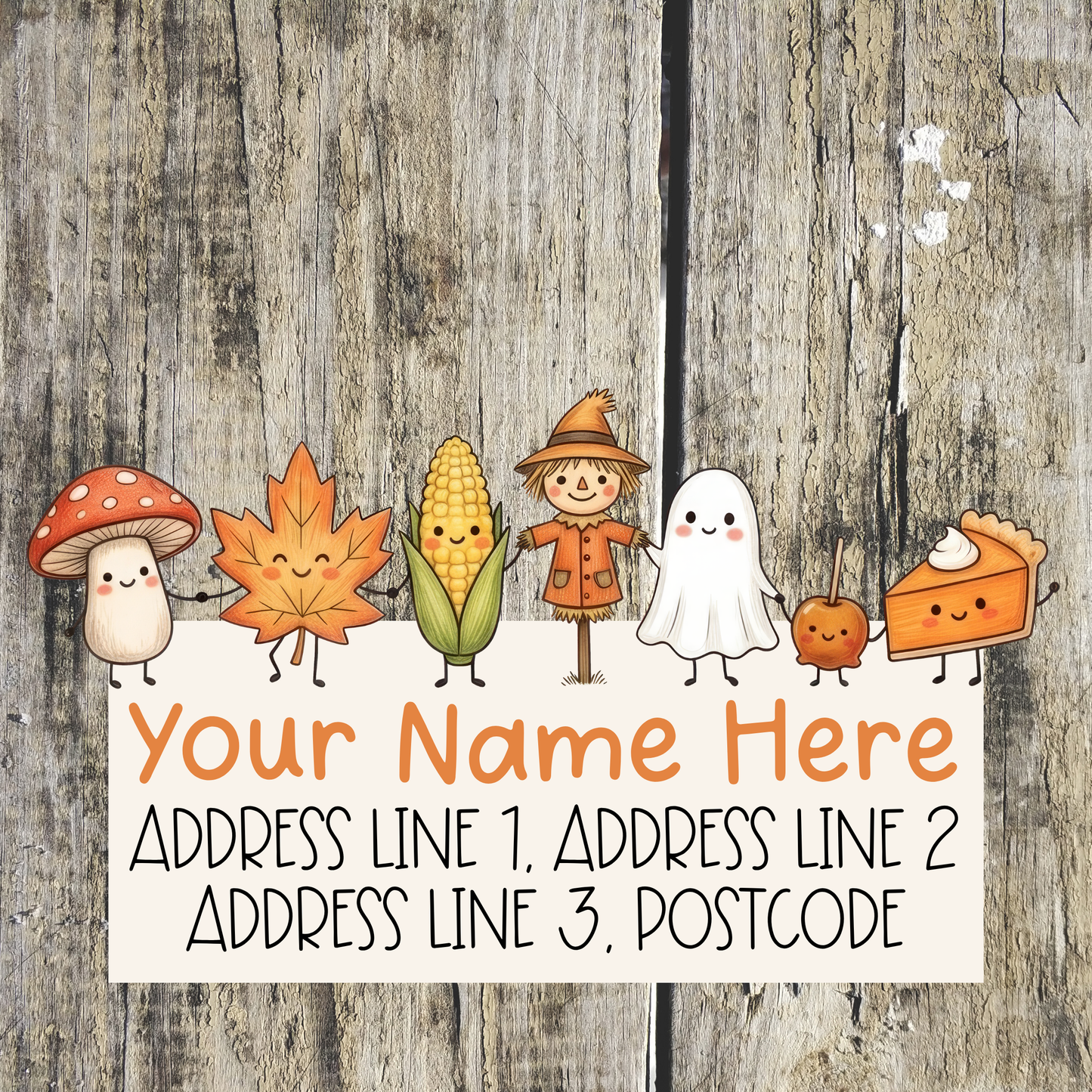Autumn Harvest Address Labels