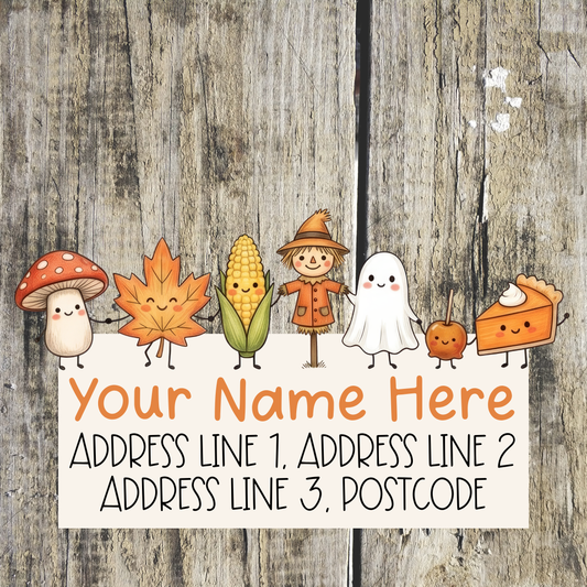 Autumn Harvest Address Labels