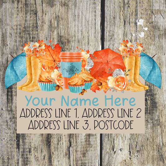Autumn Address Labels