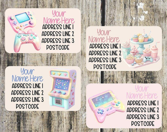 Gaming Mini Address Labels