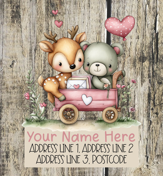 Forest Animal Mail Address Labels