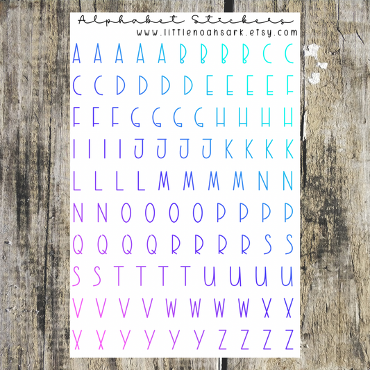 Alphabet Stickers