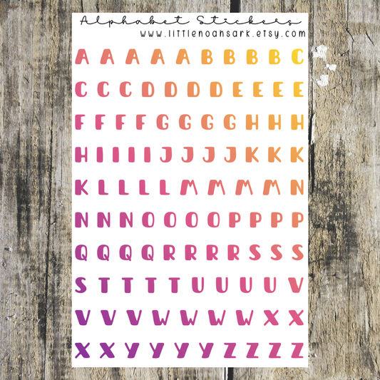 Alphabet Stickers