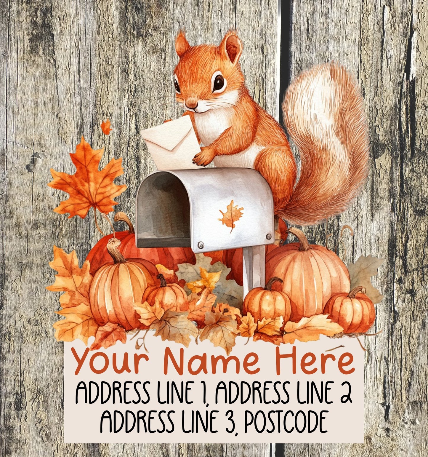 Squirrel Mail Address Labels