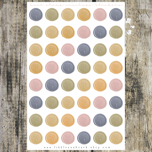 Seal Stamp Envelope Stickers