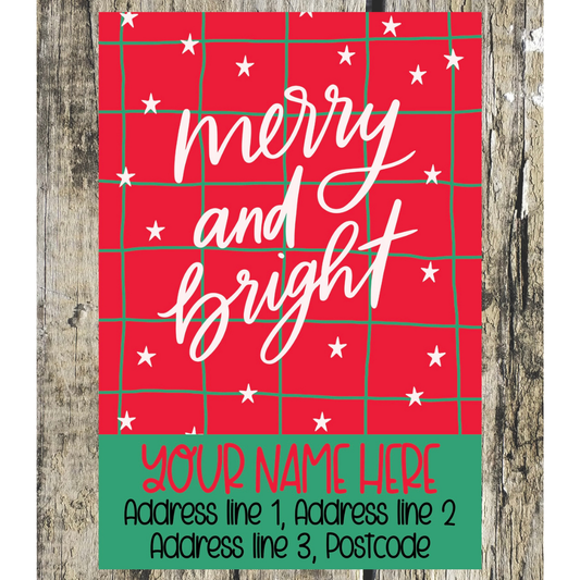 Christmas Quote Address Labels