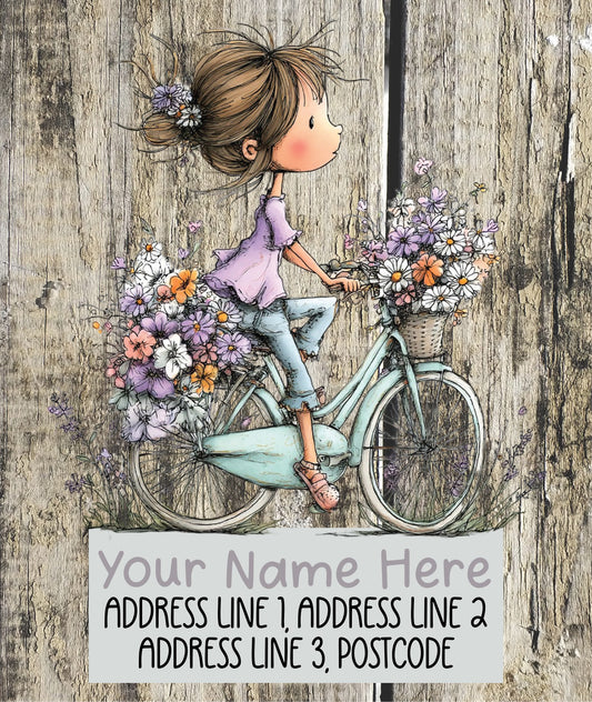 Purple Summer Address Labels
