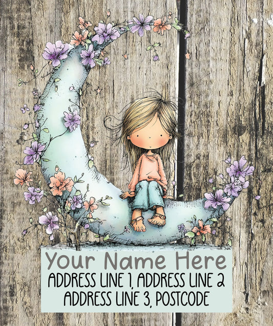 Purple Summer Address Labels