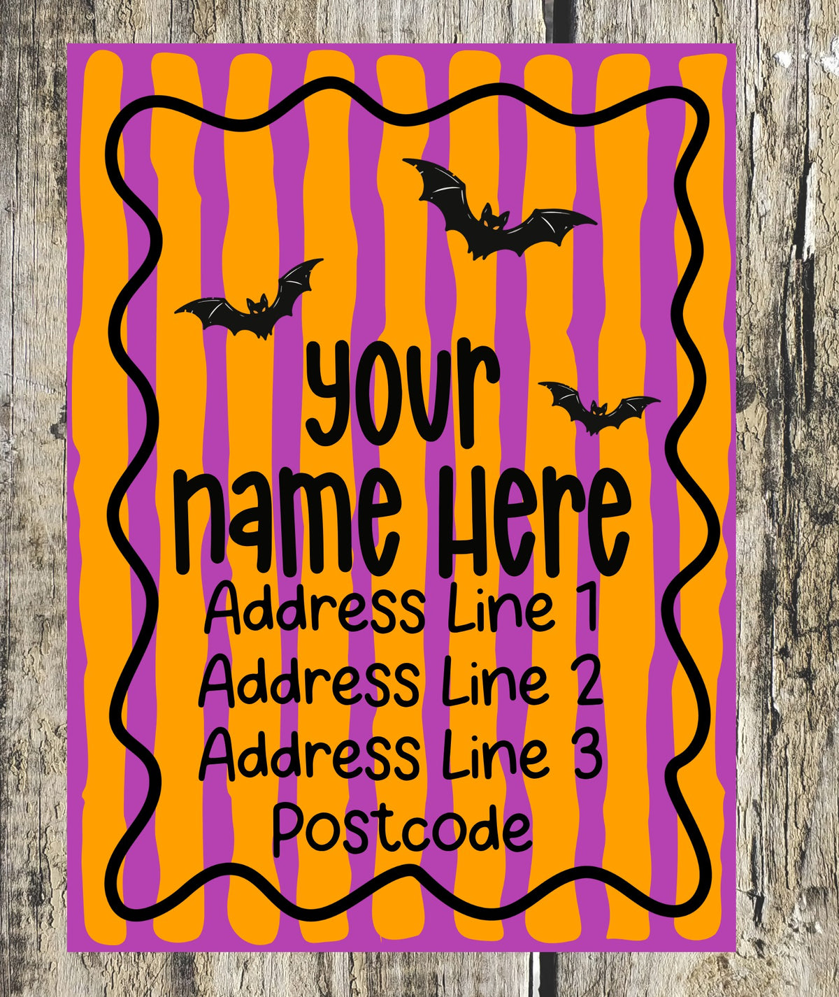 Halloween Frame Address Labels