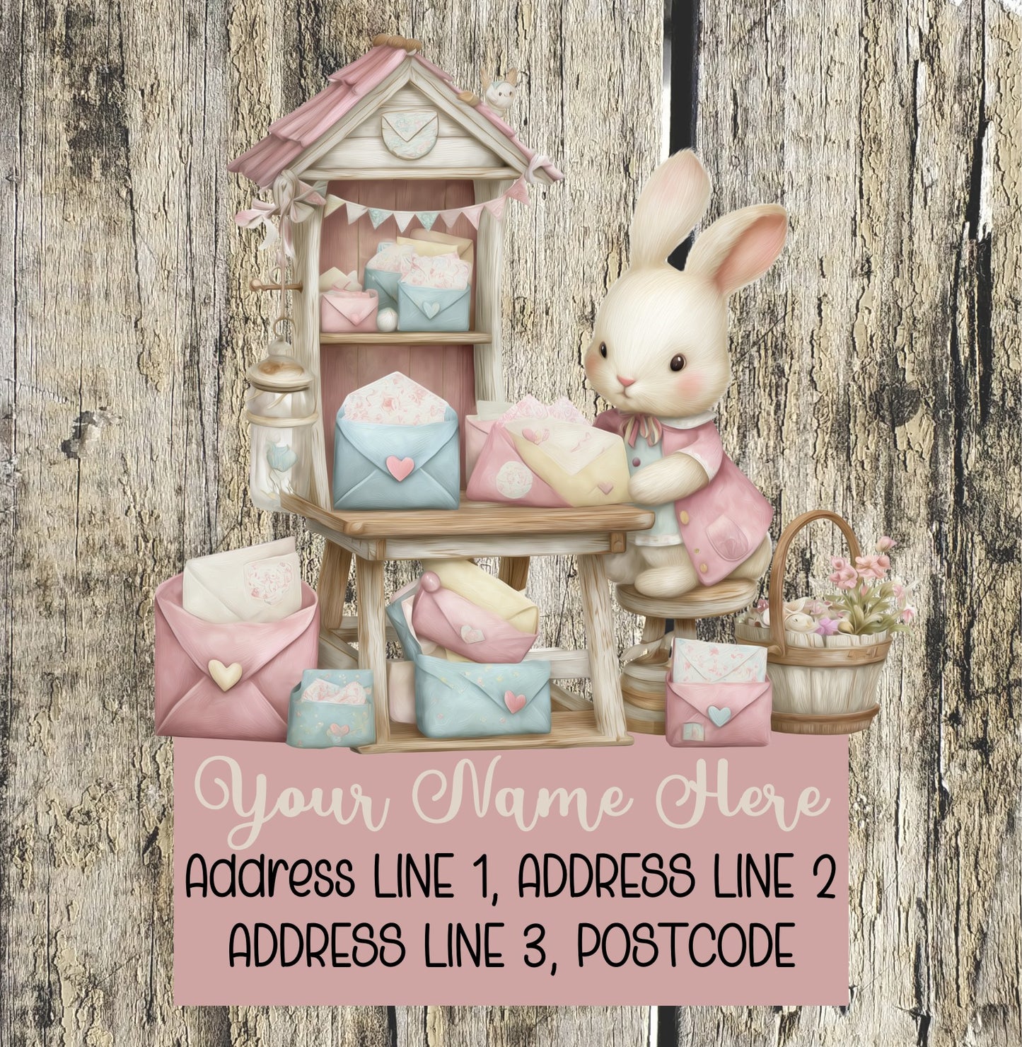 Spring Bunny Mail Address Labels