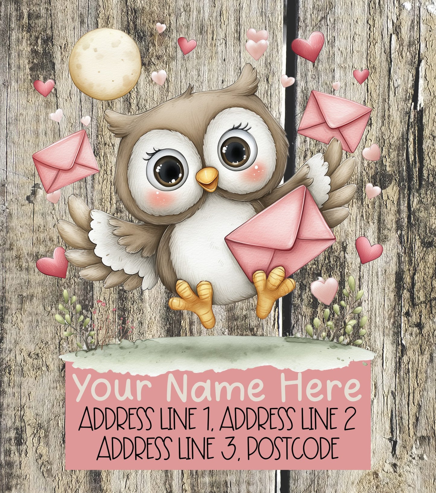 Forest Animal Mail Address Labels