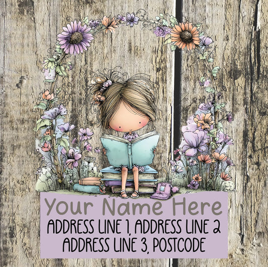 Purple Summer Address Labels