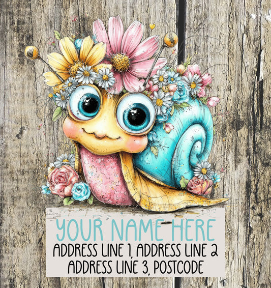 Spring Snail Address Labels