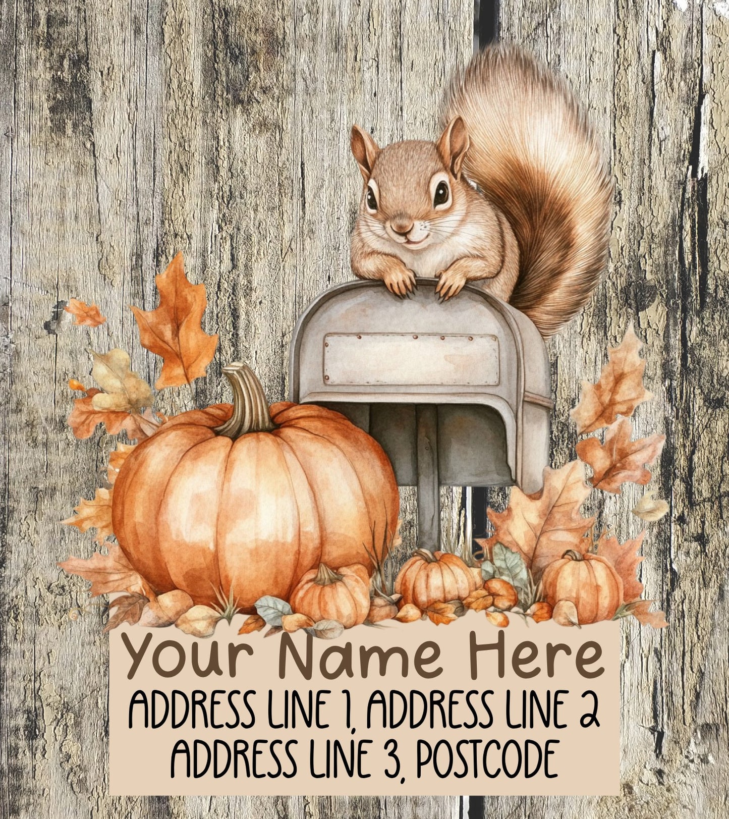 Squirrel Mail Address Labels