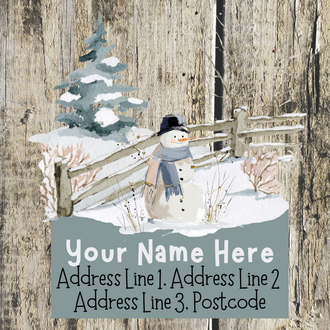 Winter Scene Address Labels
