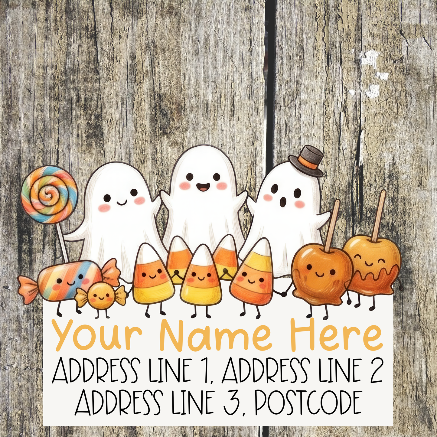 Ghostly Sweet Treat Address Labels