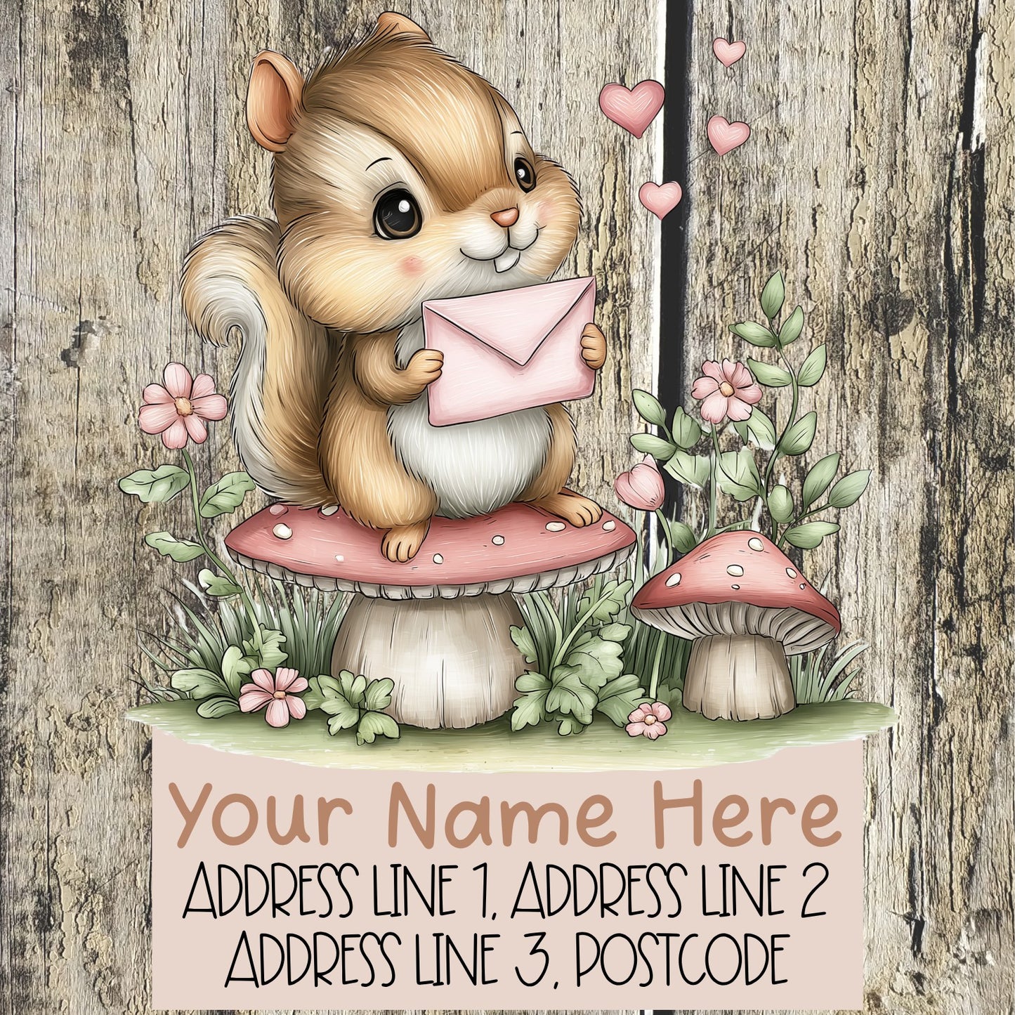 Forest Animal Mail Address Labels