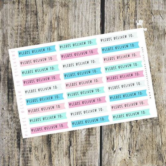 Please Deliver To Stickers