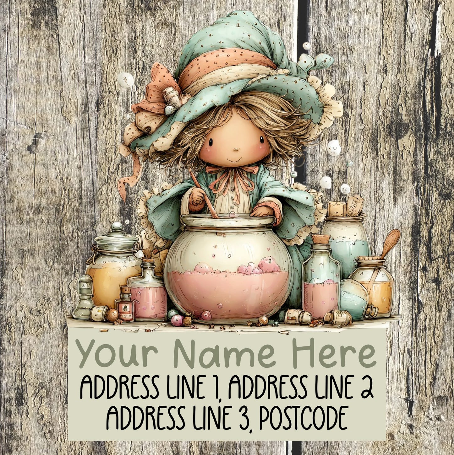 Pastel Witchy Address Labels
