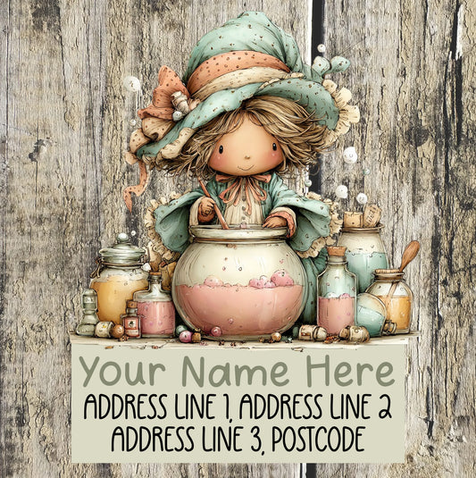 Pastel Witchy Address Labels