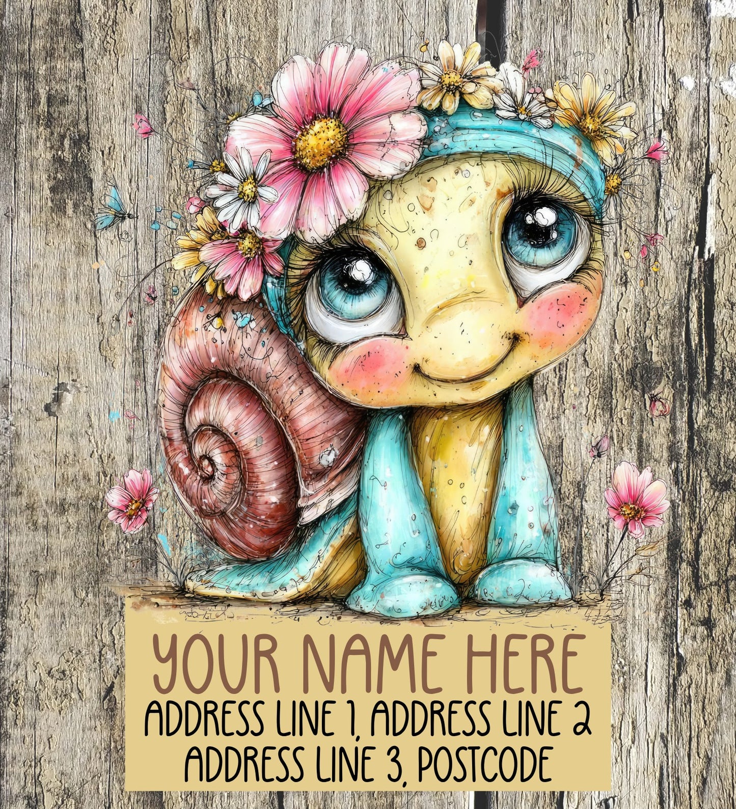 Spring Snail Address Labels