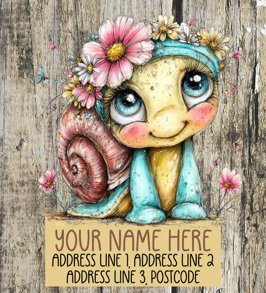 Spring Snail Address Labels