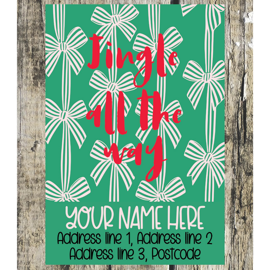 Christmas Quote Address Labels