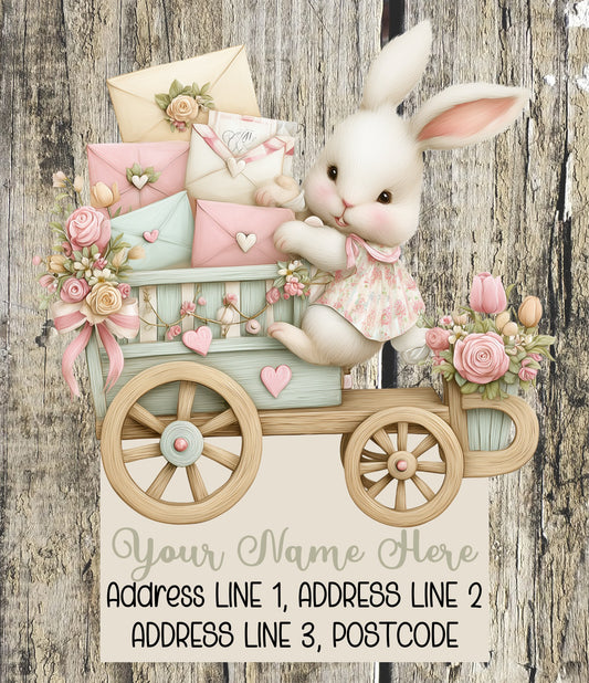Spring Bunny Mail Address Labels