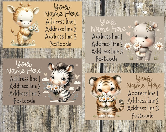 Spring Animal Mini Address Labels