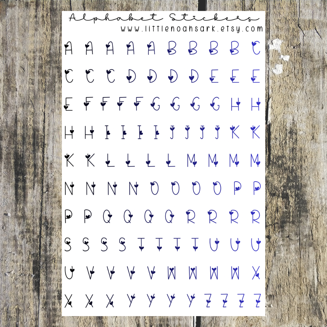 Alphabet Stickers