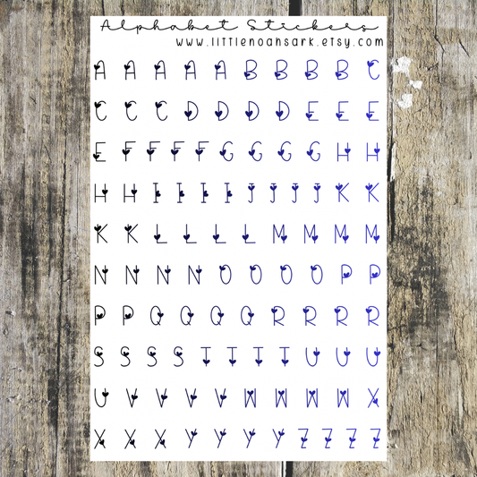 Alphabet Stickers
