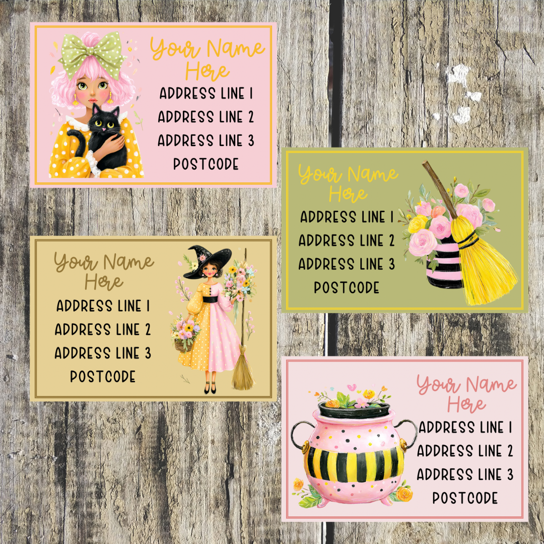 Witchy Mixed Address Labels