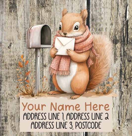 Squirrel Mail Address Labels