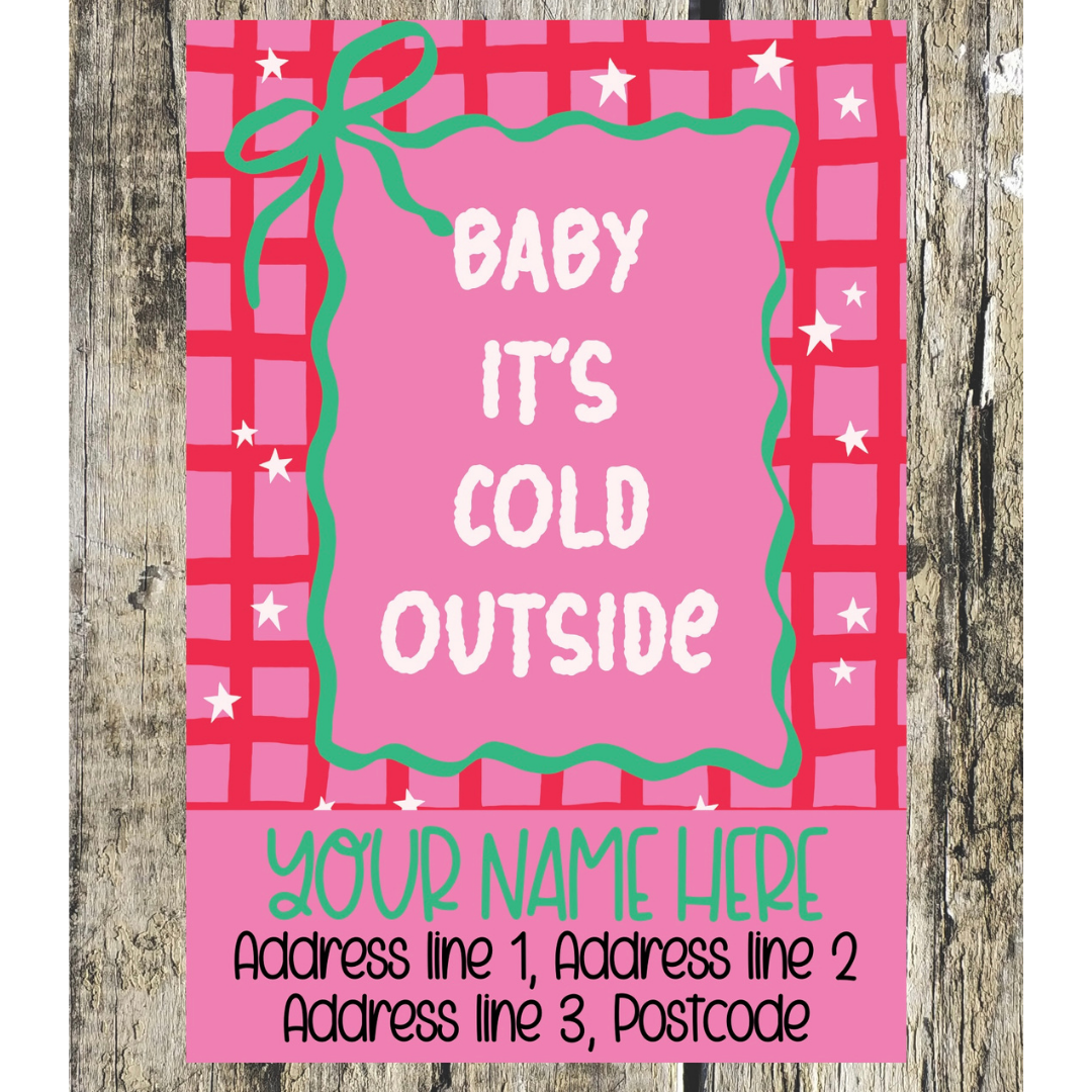 Christmas Quote Address Labels