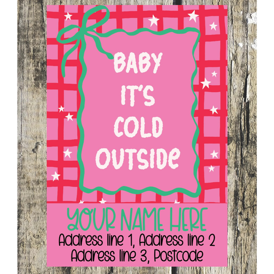 Christmas Quote Address Labels