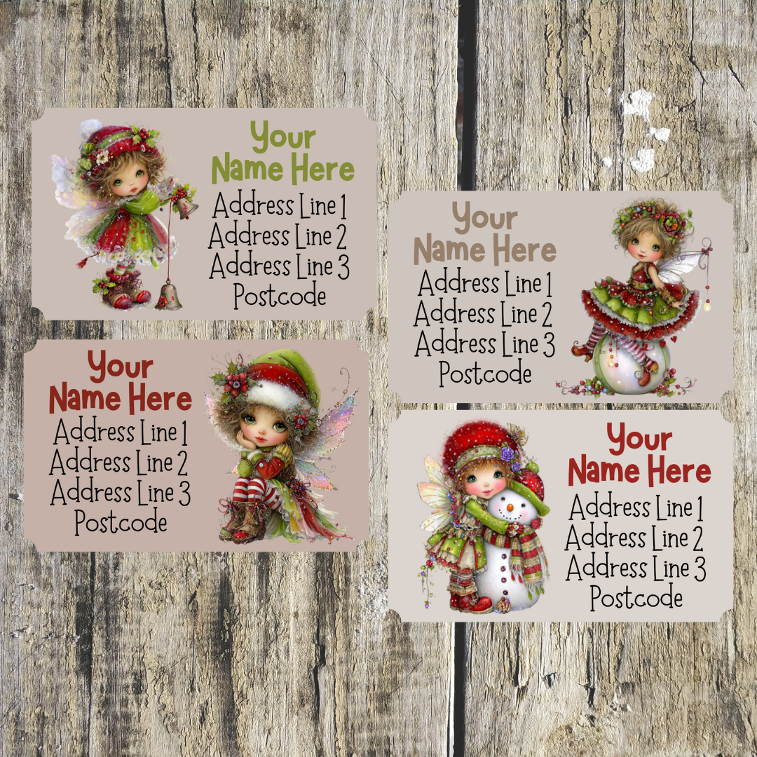 Christmas Fairy Mini Address Labels